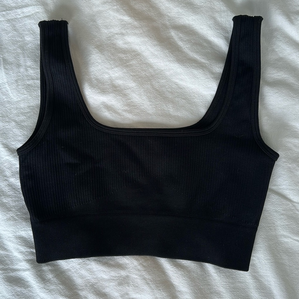Black crop top